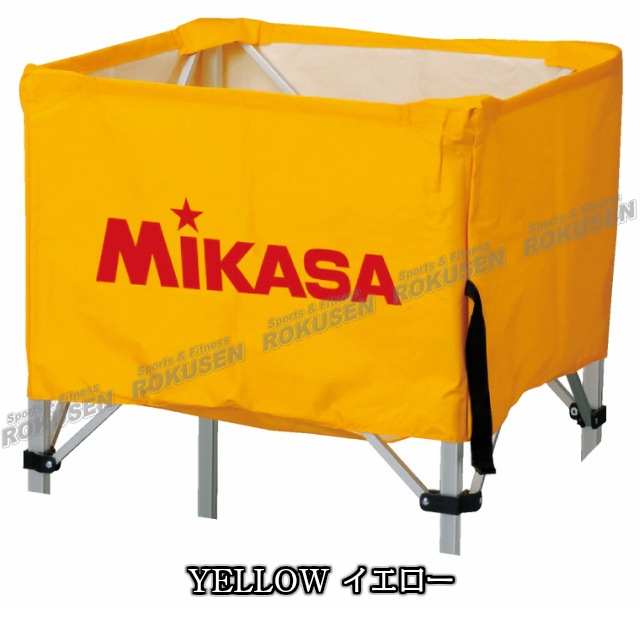 ミカサ MIKASA ワンタッチ式ボールカゴ イエロー ミカサ MIKASA ボールかご 折りたたみ式ボールカゴ 背高タイプ BCF-SP