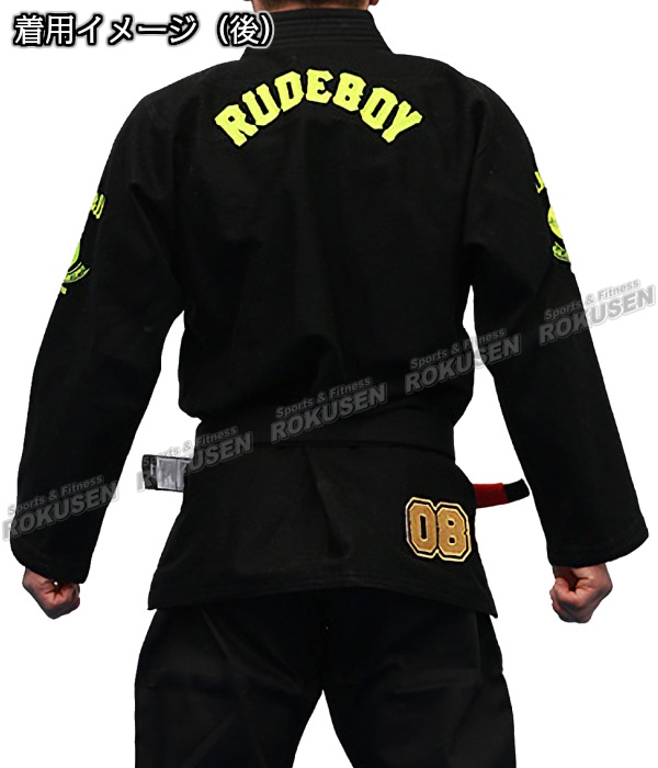 ALMA・アルマ柔術着 RUDEBOY ルードボーイ JU8 上下セット ブラック 