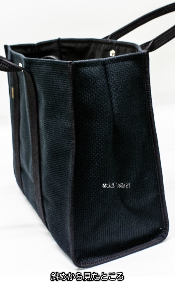 sasicco正規品 トートバッグ スクエアトート Lサイズ ブラック/消防