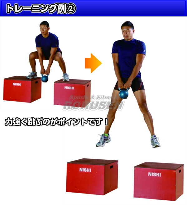 フォーム　プライオボックス3個セット NISHI ニシ・スポーツ プライオボックスIII 高さ45cm 3833A791
