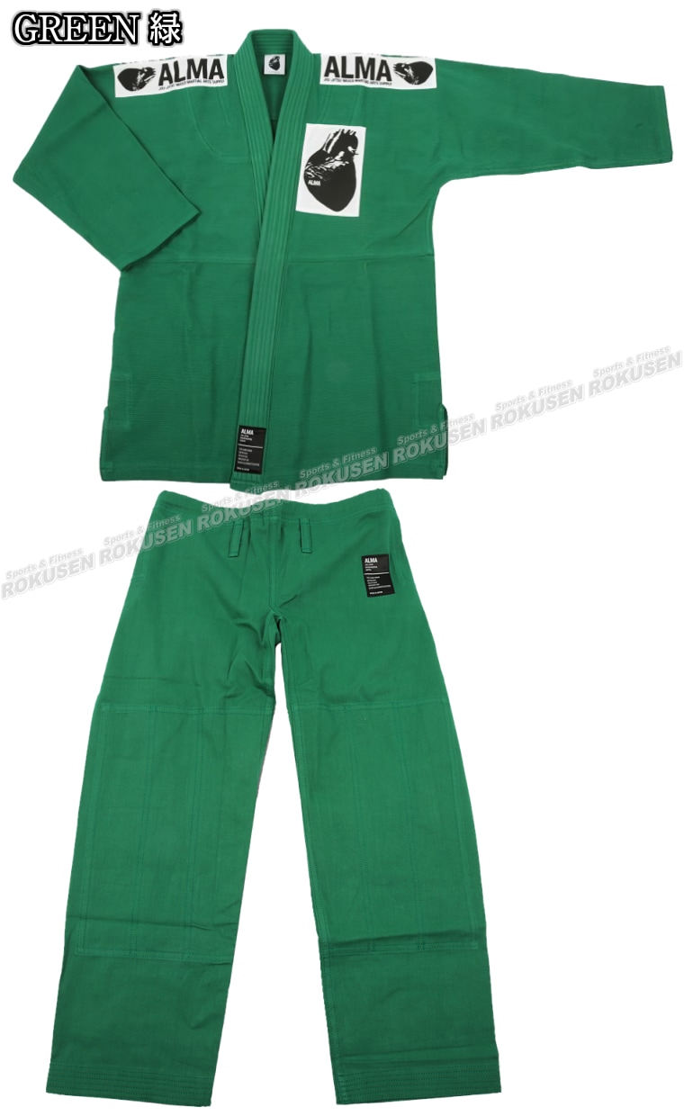 ALMA・アルマ国産柔術着 REGULAR KIMONO JU1 上下セット 白・黒・青