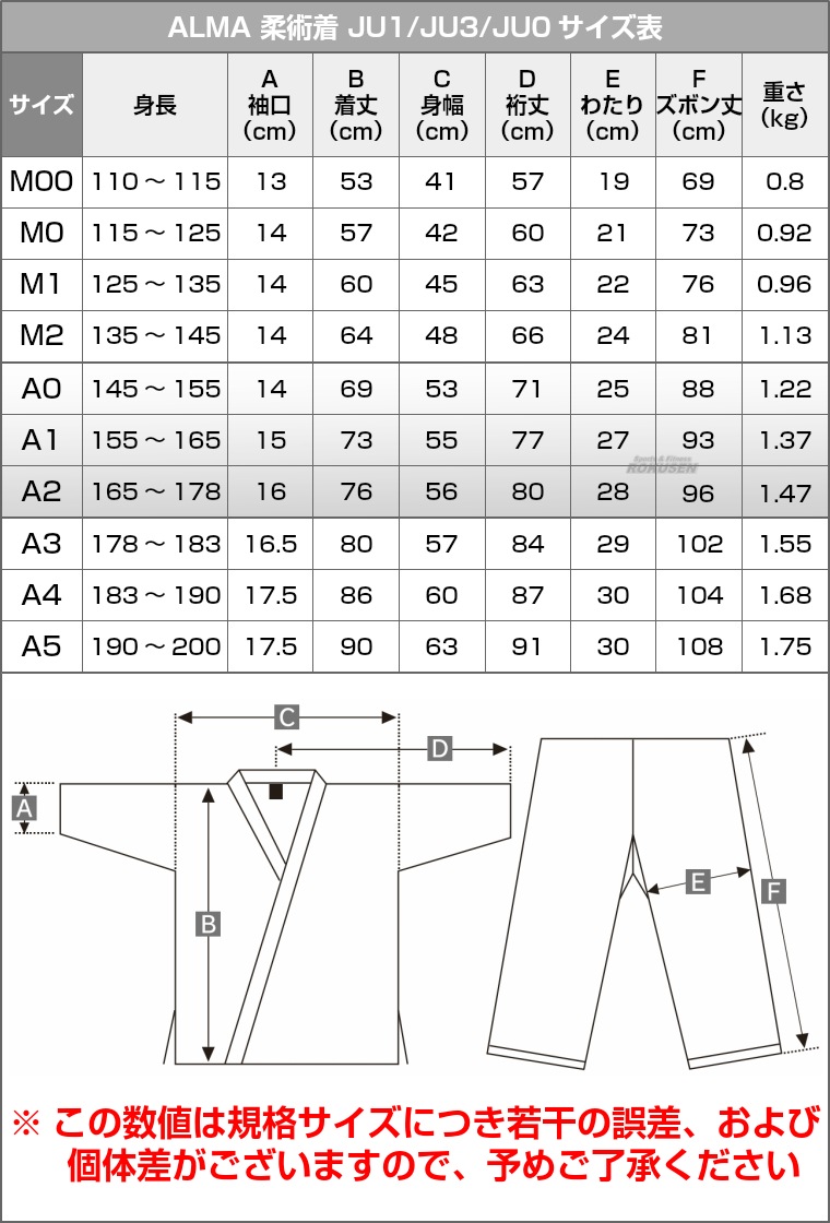 ALMA・アルマ柔術着 SUPER NOVA コンペティションキモノ JU3 上下