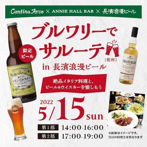 【5/15(日) 】 ブルワリーでサルーテ in 長濱浪漫ビール