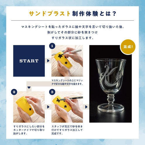 【9/16(土)】長濱フェス 黒壁グラス体験＆ウイスキーボトルセット　B