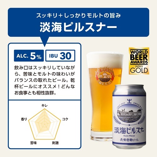 淡海ピルスナー 缶 6本セット 姫S