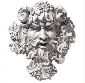 Хå(꡼ޥ)磻ο Ħ ƥ Ħ/ Bacchus God of Wine Greenman Wall Sculpture in Antique Stone(͢