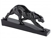 ������ǥ�Ĵ �ѥ󥵡� ��ɿ �ҥ祦 ɿ Ħ�� Ħ�� / Design Toscano Art Deco Panther on the Prowl Statue[͢����