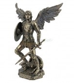 Ƚ  ƧߤĤ ŷȥߥ ֥ Ħ Ħ/ St. Michael with Sword and Shield - Bronze Color(͢