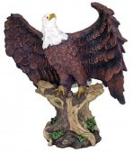�ޤ˻ߤޤ� ���β� ��Ƭ�� Ħ�� Ħ�� �⤵ ��46���/ Large Perching American Bald Eagle Statue Home Garden Decor(͢���ʡ�