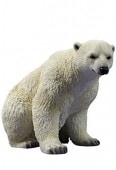 �¤äƤ��륷������(�򷧡��̶˷�) �ǥ����ץ쥤 ưʪ��ʪ Ħ�� ���� ��22���/ 8.75 Inch Animal Figurine Sitting Polar Bear��͢���ʡ�
