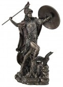 �����ä� ���奮�ꥷ�� �����ʷ����� ���ƥ� Ħ�� Ħ��/ Athena Greek Goddess Throwing Javelin Statue ��͢���ʡ�