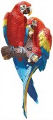 �ȥ��ԥ��� ���󥴥����󥳡ʥ������ ��Ħ�� Ħ�� ���֥���/ Design Toscano Tropical Scarlet Macaws Wall Sculpture[͢����]