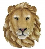 ���եꥫ�Υ饤����إå� Ƭ�� �ޥ������Ħ�� Ħ�� / African Lion Head Mount Wall Statue Bust Leo��͢���ʡ�