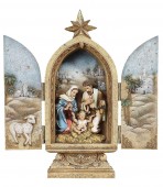 襻ա ²λϢŲ ⤵ 25Ħ Ħ/ Joseph's Studio by Roman Holy Family Triptych Figurine͢ʡ