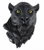 ��ɿ Ƭ���ե����奢 �֥�å��ѥ󥵡����ɳݤ������� Ħ�� Ħ�� /Black Panther Head Mount Wall Statue Bust��͢���ʡ�