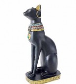 ���奨���ץȥ������� ǭ�ν��� �Х��ƥ� Ħ�� �顼�������� �ޥåȥ֥�å��� Ħ��/ Ancient Style Cat Goddess Bastet Statue (͢���ʡ�