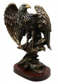 ����β��� �Ť��� ����Ū�֥����� �㿧������ Ħ�� Ħ�� �⤵ ��26���/ Perched Bald Eagle Decorative Bronze ��͢���ʡ�