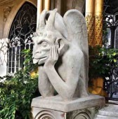 パリ ノートルダム教会寺院のガーゴイル像彫像 装飾的置物 中世教会 彫刻/庭園 ガーデンコレクション(輸入品