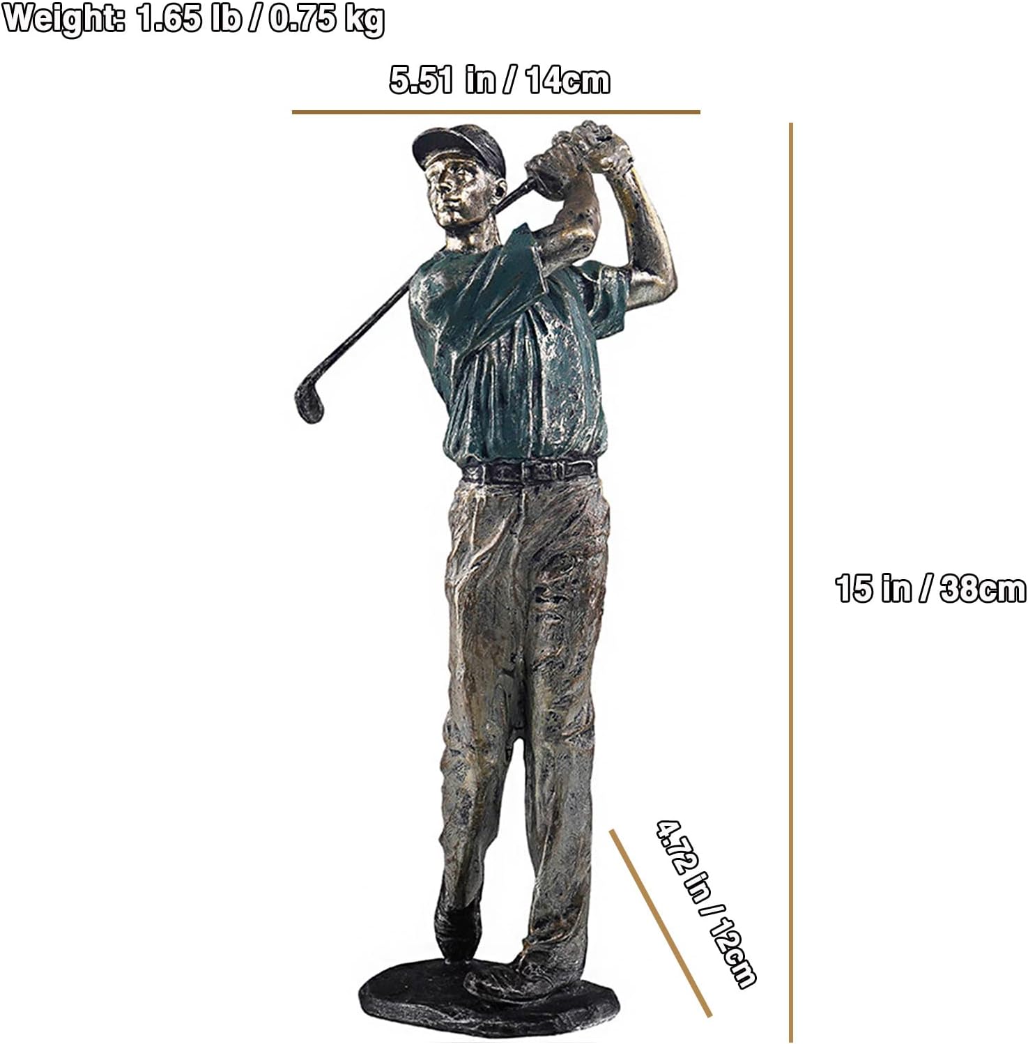 アンティーク 「ゴルファー立像」木彫り アンティーク 「ゴルファー立像」木彫り