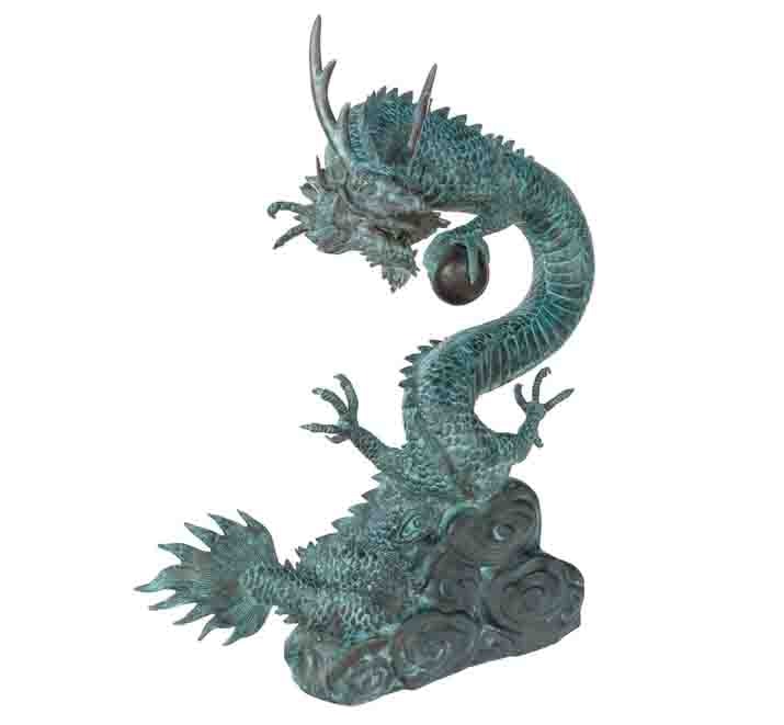 天球　ドラゴン彫刻オブジェ Amazon.co.jp : Ebros Gift アクアスパイロ ブルー エレメンタル