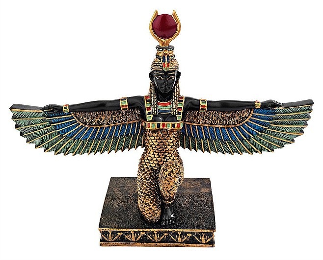 ���奨���ץȤν��� ������������������Ħ�� �ե륫�顼Ħ��/ Isis Egyptian Goddess of Beauty Statue, Full Color(͢���ʡ�