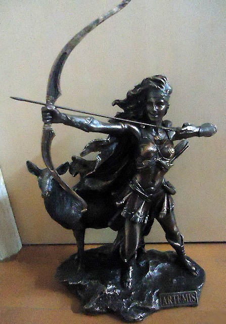���奮�ꥷ�� ����ƥߥ� - ���Ĥν��� Ħ��/ Artemis - The Goddess of Hunting and Wilderness Statue��͢����