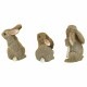 ������(����������)��Ħ�����Хˡ��ǥ� �����ǥ�Ħ��/ Design Toscano The Bunny Den Garden Rabbit Statues, Multicolored(͢����
