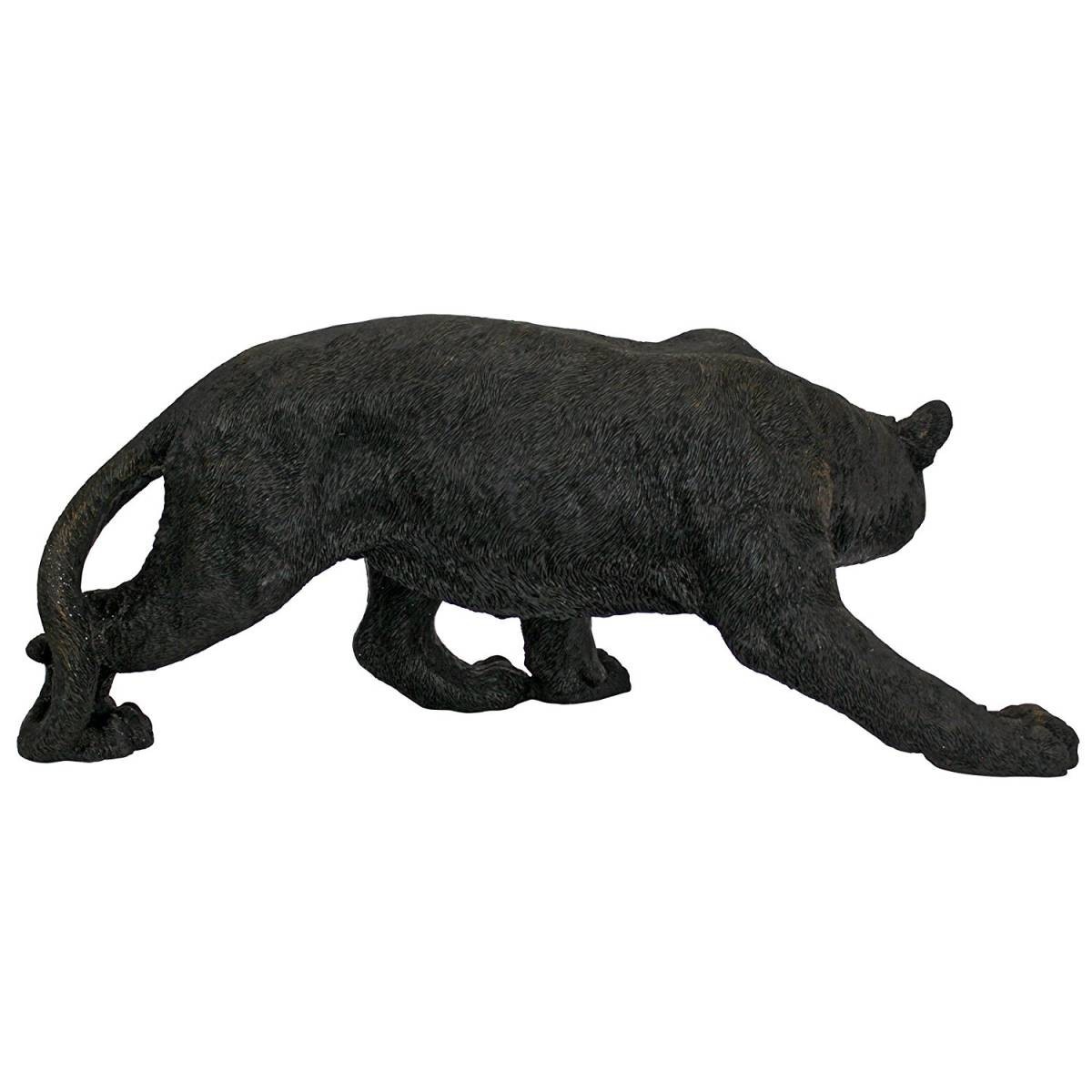 ��ɿ �֥�å��ѥ󥵡� �����ǥ�Ħ�� �ԥ塼�� ����ɥ��ץ�ǥ���// Shadowed Predator Black Panther Garden Statuee[͢����