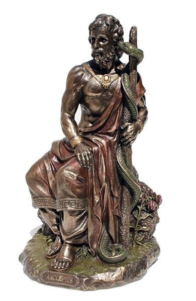��������ԥ����ξ����ä���ؤο� ��������ԥ��� �֥�����Ħ�� Ħ��/ Asclepius Greek God Of Medicine Statue ��͢����