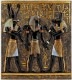 �ۥ륹�ȥ��̥ӥ����δ֤�Ω�ĥ�ॻ��1�� ��꡼�� ��Ħ��/ Rameses I Between Horus and Anubis Wall Frieze (͢����