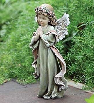 ʥץ ȥ롦롦󥸥 ŷȤνλҡ⤵ 32 Ħ Ħ/ Little Girl Angel Statue, 12.75͢