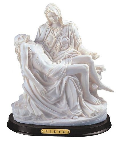 �⤵26.7��� �ԥ����� ������������ޥꥢĦ��/ White 12 Inch Pieta Holy Jesus Virgin Mary Figurine Religious Decoration(͢����