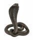 �礭�ʥ��󥰥��֥�Ħ�� Ħ�� �Ǽإ��͡��� �����֥�����/ Large Bronzed King Cobra Statue(͢����