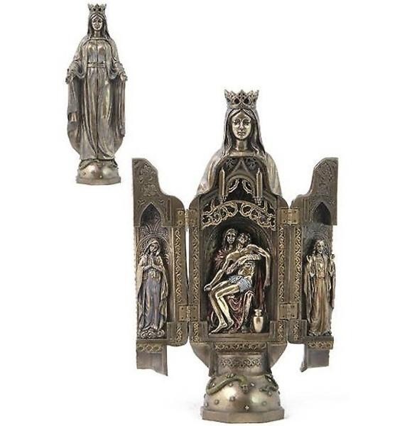 �ԥ�������Ǽ���줿 ξ�����ͤκ��ŷ��ΥޥꥢĦ�� �֥����� Ħ��/ Lady of Grace with Polyptych Sculpture of Pieta (͢����)