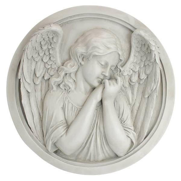 ���󥸥����ŷ�ȡˤλפ� �ݤ��ɳݤ�Ħ�� �ɾ��� ����Ħ��/ Thoughts of an Angel Sculptural Wall Roundel��͢����