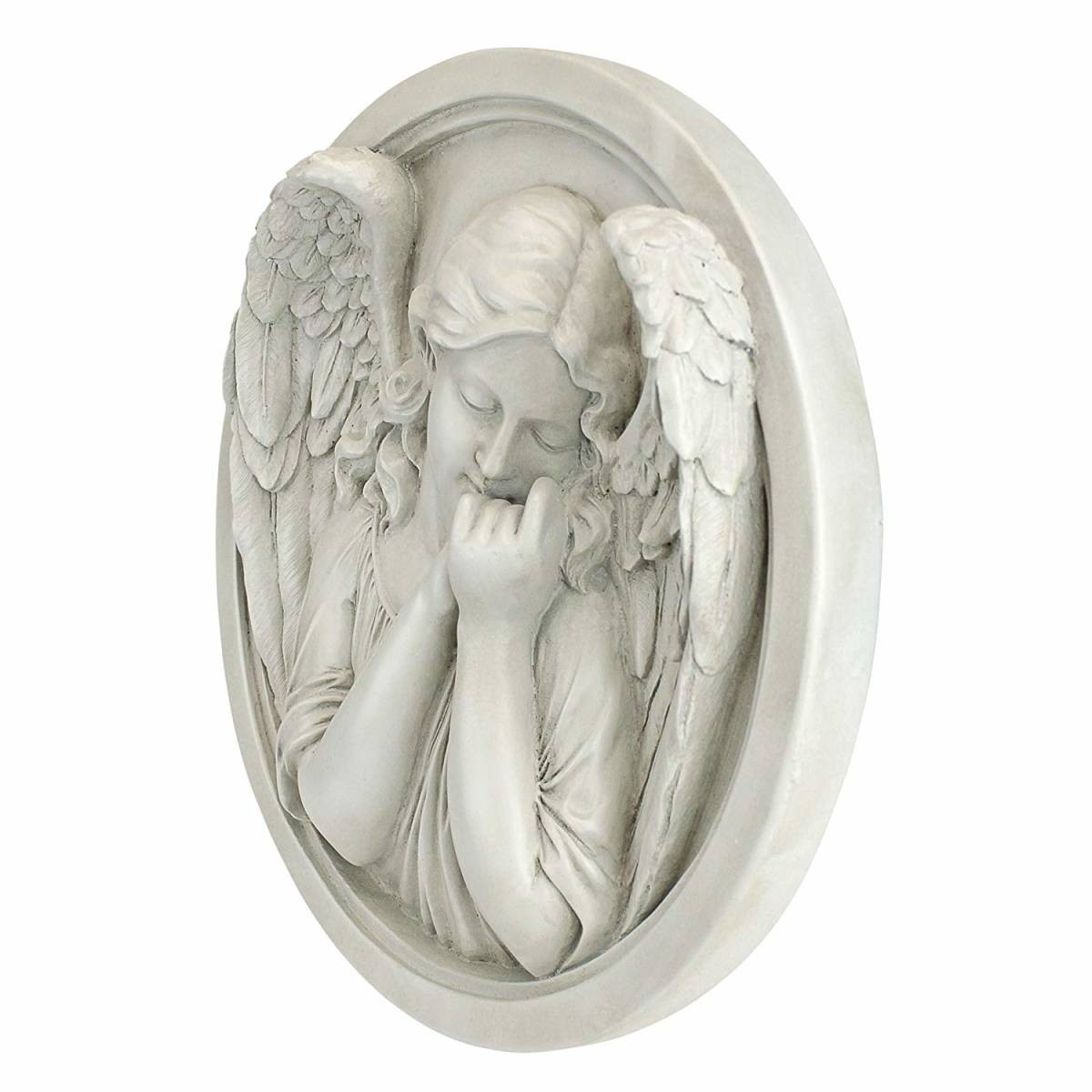 ���󥸥����ŷ�ȡˤλפ� �ݤ��ɳݤ�Ħ�� �ɾ��� ����Ħ��/ Thoughts of an Angel Sculptural Wall Roundel��͢����
