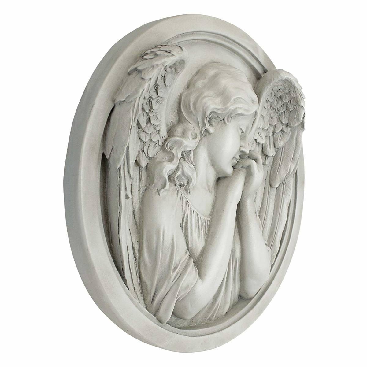 ���󥸥����ŷ�ȡˤλפ� �ݤ��ɳݤ�Ħ�� �ɾ��� ����Ħ��/ Thoughts of an Angel Sculptural Wall Roundel��͢����