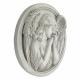 ���󥸥����ŷ�ȡˤλפ� �ݤ��ɳݤ�Ħ�� �ɾ��� ����Ħ��/ Thoughts of an Angel Sculptural Wall Roundel��͢����