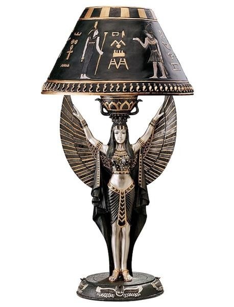 ���奨���ץ� �������� �ơ��֥���� Ħ�� Ħ��/ Design Toscano Isis Egyptian Sculptural Table Lamp��͢����