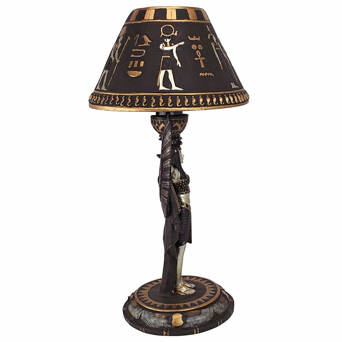���奨���ץ� �������� �ơ��֥���� Ħ�� Ħ��/ Design Toscano Isis Egyptian Sculptural Table Lamp��͢����