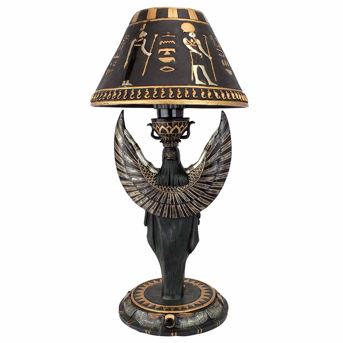 ���奨���ץ� �������� �ơ��֥���� Ħ�� Ħ��/ Design Toscano Isis Egyptian Sculptural Table Lamp��͢����