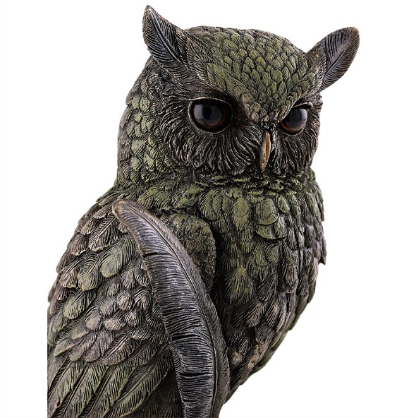 �ܤξ�� �ۡ��󡦥ե������� �դ����� Ħ�� �֥�������ʪ Ħ�磻��ƥꥢ ���֥���/ Horned Owl on Books Statue (͢����