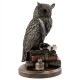 �ܤξ�� �ۡ��󡦥ե������� �դ����� Ħ�� �֥�������ʪ Ħ�磻��ƥꥢ ���֥���/ Horned Owl on Books Statue (͢����