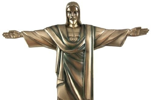 ���륳�С��ɤΥ��ꥹ���� �֥������ž夲 ������Ω��/ Christ The Redeemer Bronze Finish Statue Jesus��͢���ʡ�