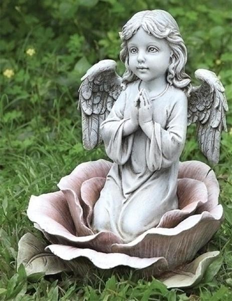 �����ޡ��襻�ա����������� �ԥ󥯤��鯤ε����ŷ�� �����ǥ� Ħ�� Ħ��/ Praying Angel Kneeling in Pink Rose (͢����