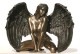 ŷ ̡ɥ󥰥󥸥 ֥ Ħ Ħ/Bronzed Finish Kneeling Nude Winged Female Statue͢