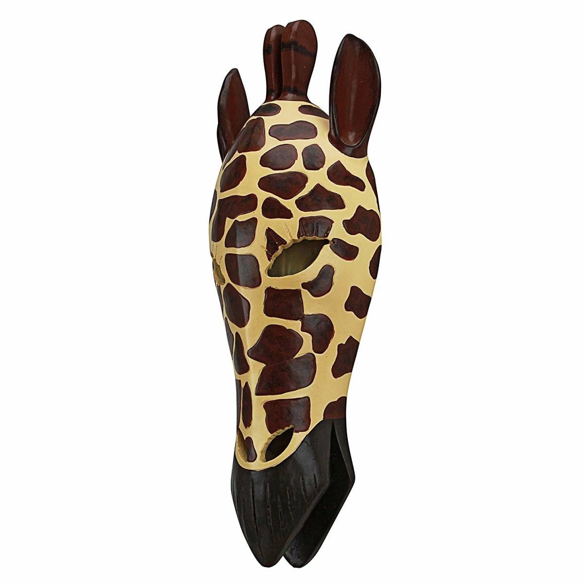 �ǥ����󡦥ȥ������� ���եꥫ�󥢡��ȤΥ���աʤ����ˤΤ��� Ħ�� Ħ��/ Design Toscano Tribal-Style Giraffe Mask��͢����