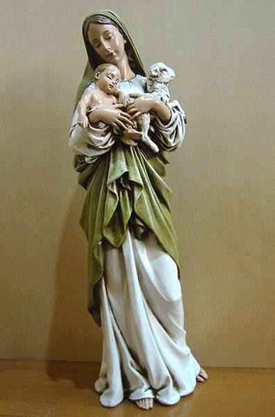 Ӥҡʥޥꥢ Ħ Ħ/⤵30/ 12Inch Madonna and Child W/lamb Figurine By Josephs Studio 40735͢ʡ