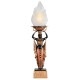 ���奨���ץȥ������� ���� �ơ��֥���� �֥����� Ħ�� Ħ��/ Egyptian Torch Offering Table Lamp(͢����