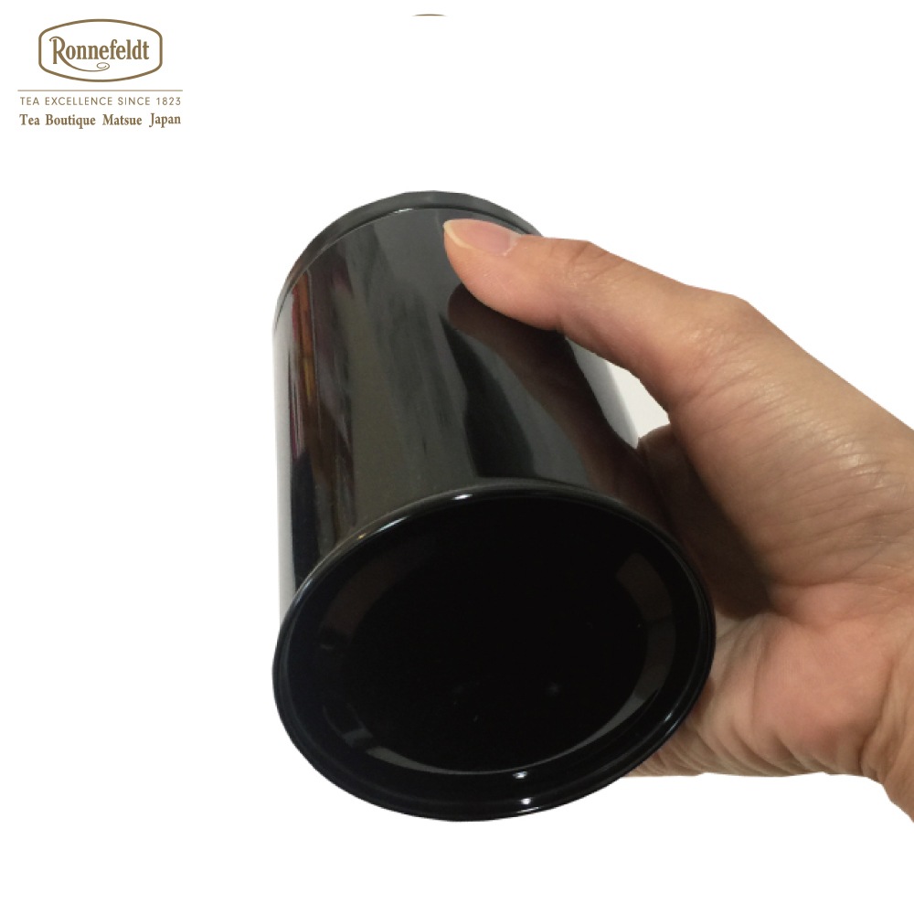 【宅配便】ロンネフェルト松江 オリジナル保存缶 黒 茶葉100g用